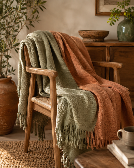 Organic Cotton Throw Blanket