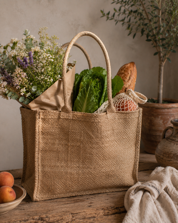 Jute Market Tote Bag